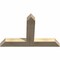 Ekena Millwork Portland Rough Sawn Timber Gable Bracket, Douglas Fir, 48"W x 32"H x 4"D x 6"F, 16/12 Pitch GBW048X32X0406POR00RDF - alternate 2